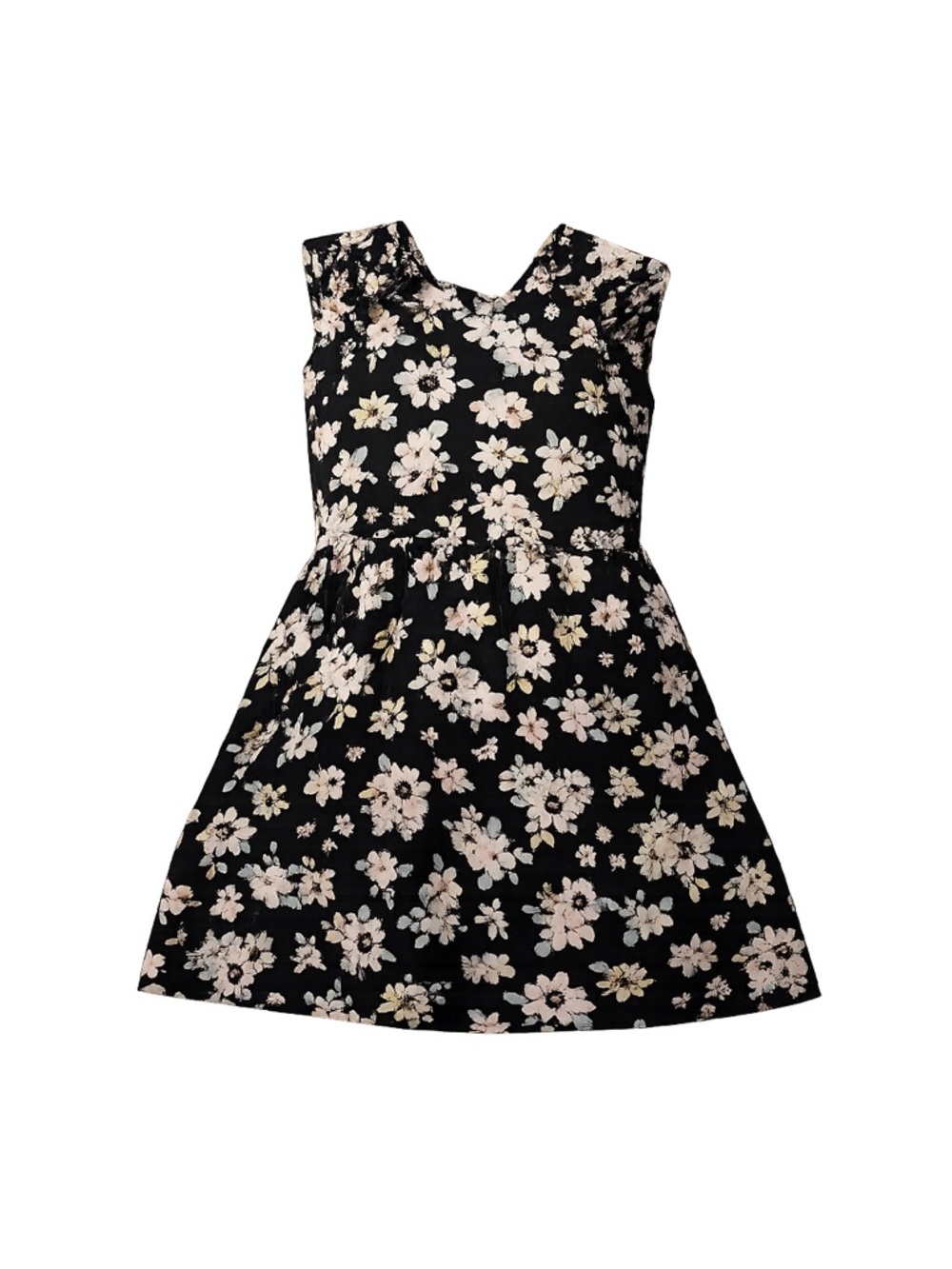 Xhilaration Women's Floral Tie Back Dress M Knee Length Casual Summer
134
